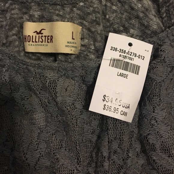 Lace off the shoulder crop top. - Picture 2 of 4